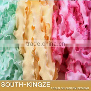 DIY Sewing Material 2cm Colors Ruffle Cotton Lace Elegent Ruffle Lace Ribbon for Dress Ruffle Lace Edging 10 meters