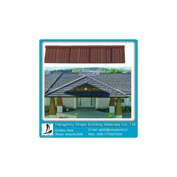 stone coated metal tiles roofing / Colored roof tiles of modern design ( Classical roof tile)