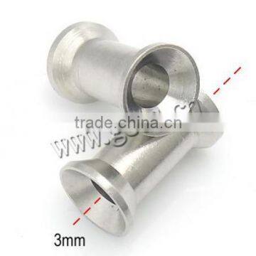 New Stainless Steel Tube beads large hole beads