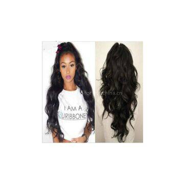 Malaysia Human Hair Lace Front Wig Looes Wavy