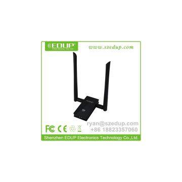 802.11AC 1200Mbps 2.4G/ 5G Dual Band USB WiFi Adapter with Dual 6dBi Antenna