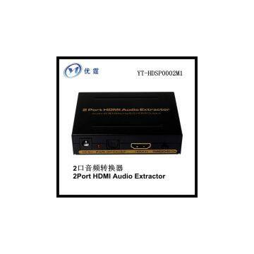 2 port HDMI Audio Converter/Extractor Audio EDID Setting&2HDMI output