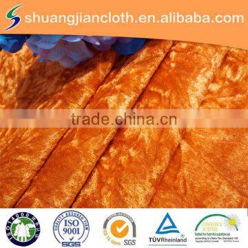 soft crushed velour fabric bonded with TC