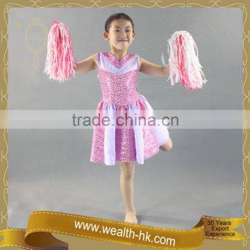 School Girls Cheerleader costume dress with Pom Pom Halloween Party Dresses