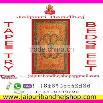 2017 Jaipuri Bandhej Handmade Mandala Tapestry photo-6