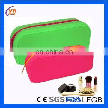 Fashion Customized Women Silicone Purse Metal Zipper bag