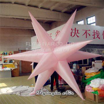 Customized Pink Air Star Inflatable Lighting Balloons for Advertising and Event