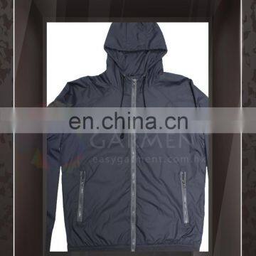 Custom Design Hot Sales Outdoor Waterproof Zip Plain Black Kids Work Jacket