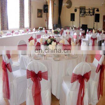 Wholesale Banquet Cheap Polyester Universal Chair Cover White