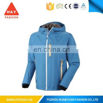 Long sleeves mens clothing outdoor breathable hoody blue softshell jacket for women