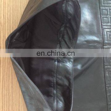 2015 Ladies Genuine Black Leather Skirt photo-4