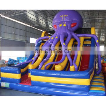 Kid game juegos inflables slide giant games 3 slide with Octopus