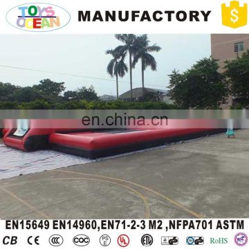 Inflatable sports arena for football play, inflatable water soccer field for adults