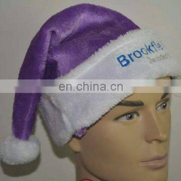 Purple santa hat supplier christmas hat xmas hat christmas vendor