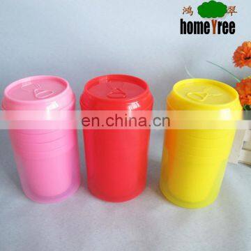 450ml Soda Shape Moderate Size Children Bpa Free shaker Water Bottle With 4 Cups