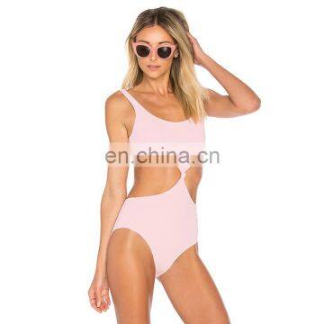 2017 high cut girls swimwear open style tie bathing suit