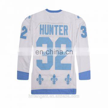 Customized White Quebec Team Jersey Embroidered Hockey Jersey photo-2