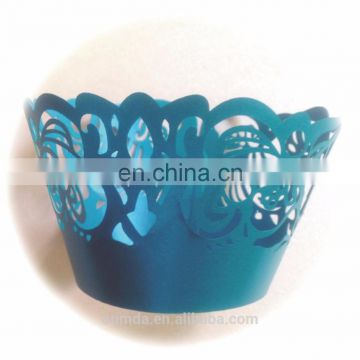 Portable aser cut lace cupcake wrappers