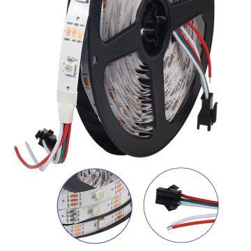 5M 5050 RGB LED Strip WS2812B 30LEDs/m Smart Led Pixel Strip,Black/White PCB WS2812 IC,WS2812B IP30 / IP65 / IP67 DC5V photo-4