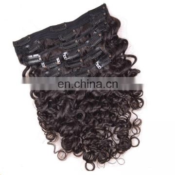 body wave bundle weft Brazilian Remy Virgin human clip in extensions human hair