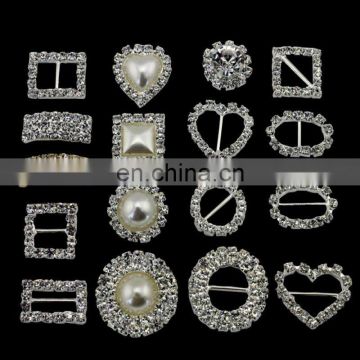 Wedding Decors Diamante Invitations Rhinestone buckle For crystal Slider ribbon