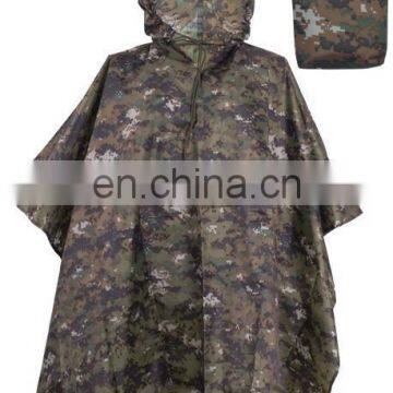 NYLON CAMOUFLAGE RAIN PONCHO