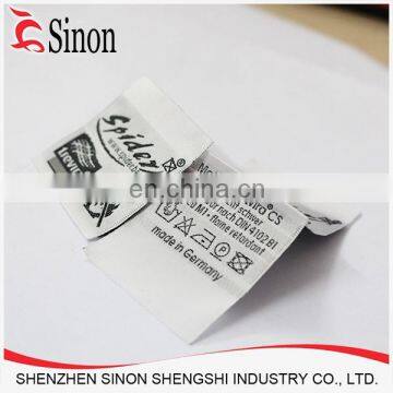 washing care instructions garment printed clothing label