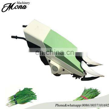 Hot sale Green leek harvester/chinese garlic chives reaping harvesting machine