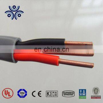 China wholesale 1.5mm2 flat cable solid 2C 6242y twin and earth electrical wire and cable colors grey