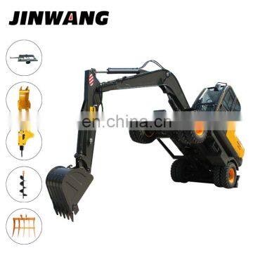 Japanese Used Multifunction Mini Digger Wheel Excavator for Sale photo-7