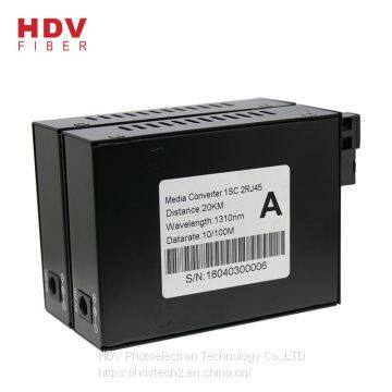 China OEM Single Fiber Ports 2 Rj45 Ports SFP Media Converter photo-4