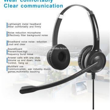 China Beien CS12 QD telephone call center headset noise-cancelling headset customer service