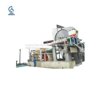 1760 Model Wheat Straw Pulp Paper Kitchen Towel Paper Machine Tissue Paper Making Machine photo-2