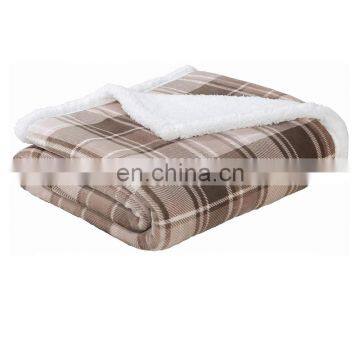 Wholesale Luxury Custom Printed Hooded Blanket Sherpa Mink Fleece Blanket Red Plaid Blanket photo-3