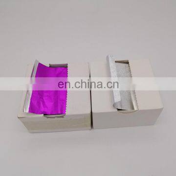 2020 Free Sample Pre Folded Hair Colorful Foil Sheet Embossed Pop up Foil Sheet Hair Salon Aluminium Foil photo-6
