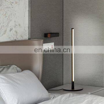 Modern Creative Design Decoration Aluminum Tube Linear LED Table Lamp Colorful Bedside Night Light With Remote Control photo-6