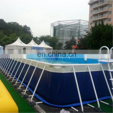 Factory Price Rust Resistant Free Standing Metal Frame Swimming Pool For Sale