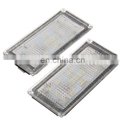 2Pcs Error Free 18 LED Number License Plate Light For BMW E66 E65 7-Series 735i White