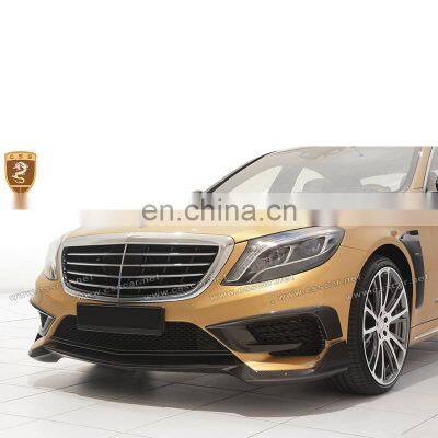 carbon part for mb S63 amg w222 to b-bus front lip