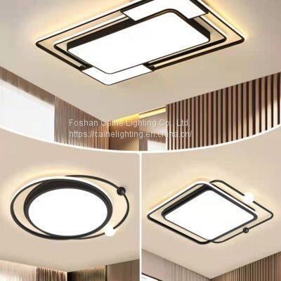 Modern Bedroom Ceiling Lamp Room Master Bedroom Guest Room Lamp Nordic Creative Square LED Geometric Design Ceiling Lamp