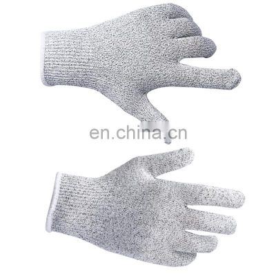 OEM Food Grade Level 5 Anti Cut Proof Safety Hand Protection Yard Work Kitchen Cut Resistant Gloves for meat Cutting