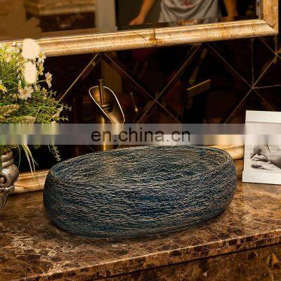 Factory Direct Sale Ceramic Hotel Bathroom Washbasin Art Basin photo-5