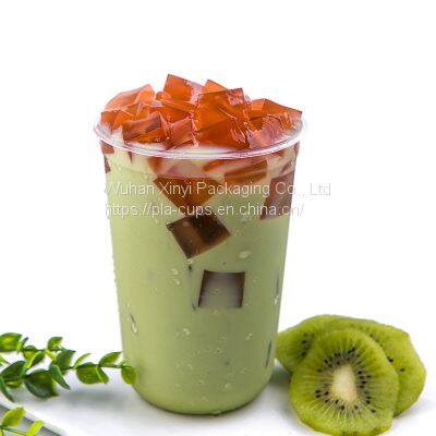 12oz 16oz PLA Corn Starch High Transparent Milk Tea Plastic Cup or Degradation Cup photo-2