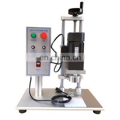 DDX-450 semi auto electric twist off small pet glass plastic bottle screw  capping machine price for glass bottles