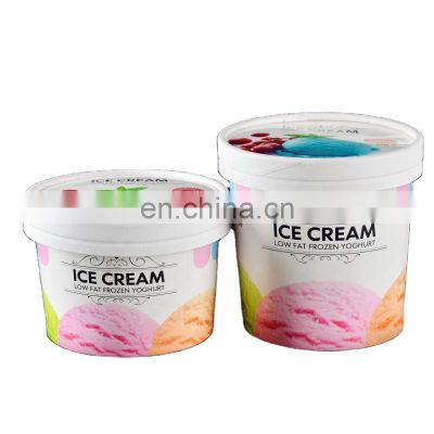 300ml 12oz Ice cream container paper cups with lids