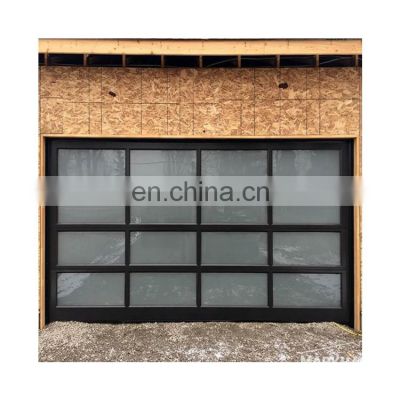 Canada Aluminum Coated Frosted Glass Measurement Custom Garage Door