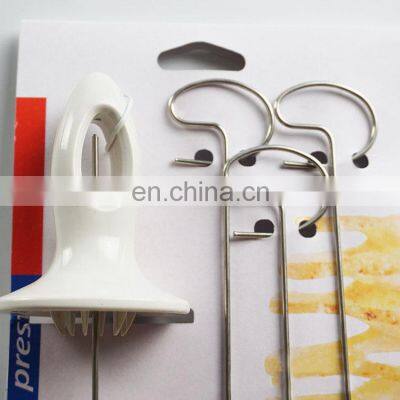 Reasonable Price Stainless Steel 5 In1 Handheld Manual Potato Cutter Vegetable Spiral Slicer photo-3
