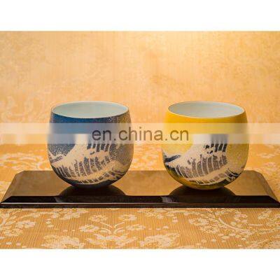 Blue Rich Color Variation Modern Color Quality Porcelain Japanese Mug Coffee Tea Cups
