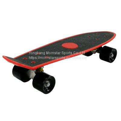 Mini Cruiser Skateboard Retro Style Plastic Skate Board With Colorful Wheels