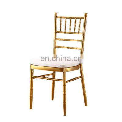 Italian antique Golden Wedding Banquet metal Chiavari Tiffany Chairs for party events